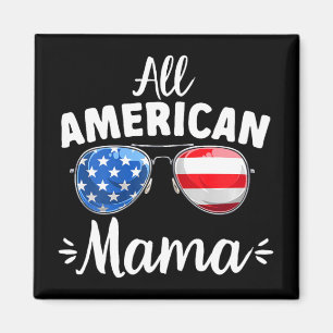 Mädchen All American Mama 4. Juli Magnet