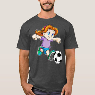 Mädchen als Ballspieler T-Shirt