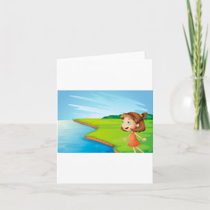 Mädchen am Fluss Karte