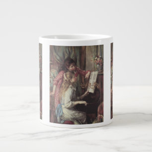 Mädchen am Klavier von Pierre Renoir Jumbo-Tasse