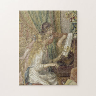Mädchen am Piano Renoir Impressionist Malerei Puzzle