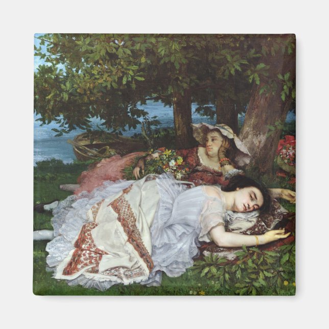 Mädchen am Seine-Ufer, 1856-57 Magnet (Vorne)