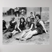 Mädchen am Strand, Anfang des 19. Jahrhunderts