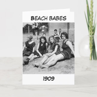 Mädchen am Strand, Anfang des 20. Jahrhunderts Karte
