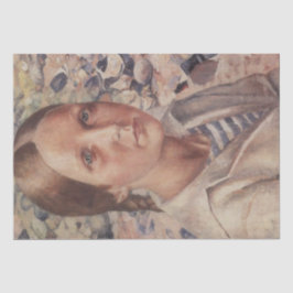 Mädchen am Strand (von Petrov-Vodkin) Seidenpapier