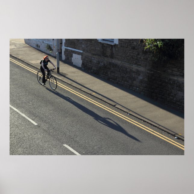 Mädchen auf dem Fahrrad Poster (Vorne)