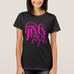 Mädchen auf dem Laufenden warnen T-Shirt