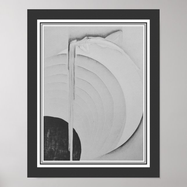 Mädchen auf dem Mond Nummer 3, Felten Art Deco Poster (Vorne)