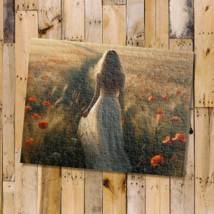Mädchen auf den Mohnfeldern Puzzle