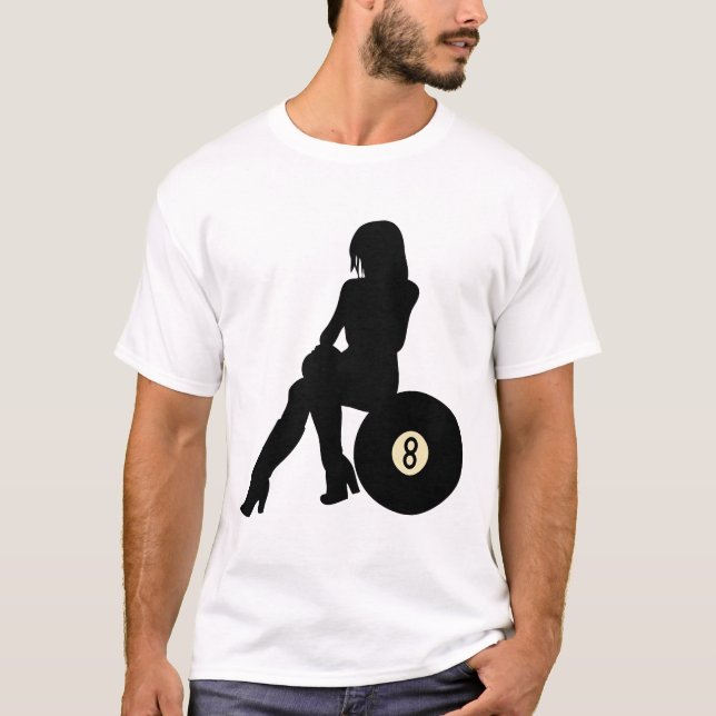Mädchen auf einem Ball 8 T-Shirt (Vorderseite)