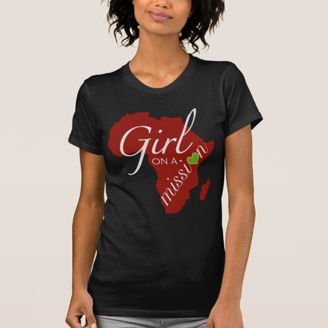 Mädchen auf einer Dienstreise - Afrika T-Shirt (Vorderseite)