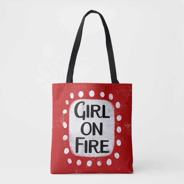 Mädchen auf Feuertasche (Vorderseite)