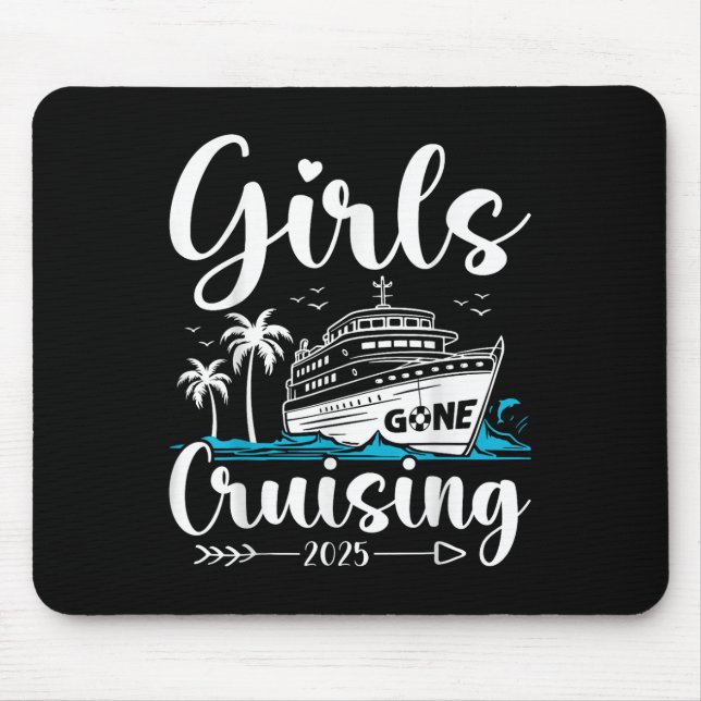 Mädchen auf Kreuzfahrt 2025 Mädchen Kreuzfahrt Url Mousepad (Vorne)