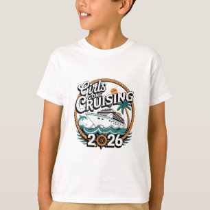Mädchen auf Kreuzfahrt 2026 Kreuzfahrt Urlaubsreis T-Shirt