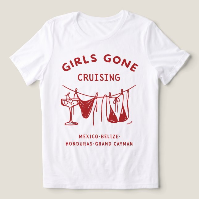 Mädchen auf Kreuzfahrt Tri-Blend Shirt (Design Vorderseite)