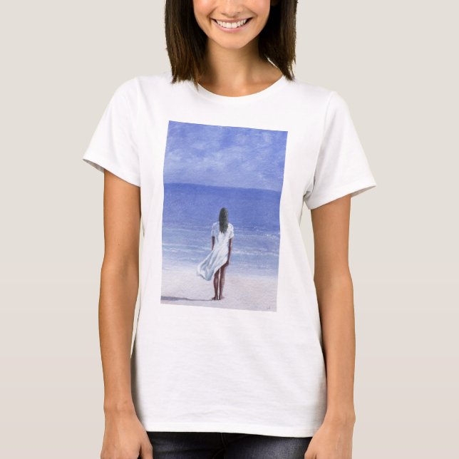 Mädchen auf Strand 1995 T-Shirt (Vorderseite)
