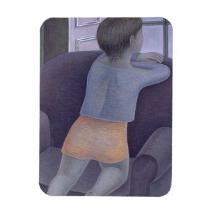 Mädchen auf Stuhl 2002 Magnet