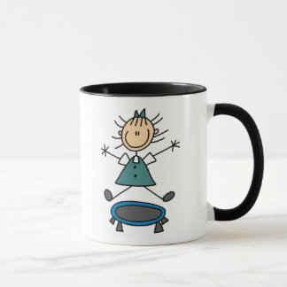 Mädchen auf Trampoline-Tasse Tasse