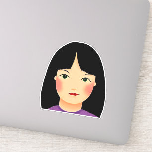 Mädchen Aufkleber