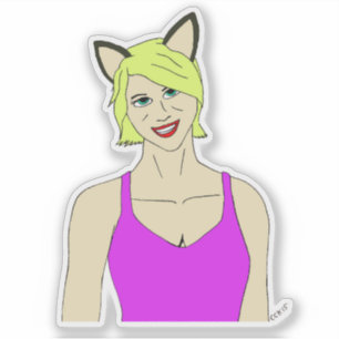 Mädchen Aufkleber