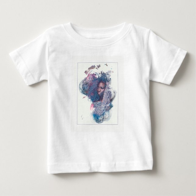 Mädchen aus Afrika Baby T-shirt (Vorderseite)