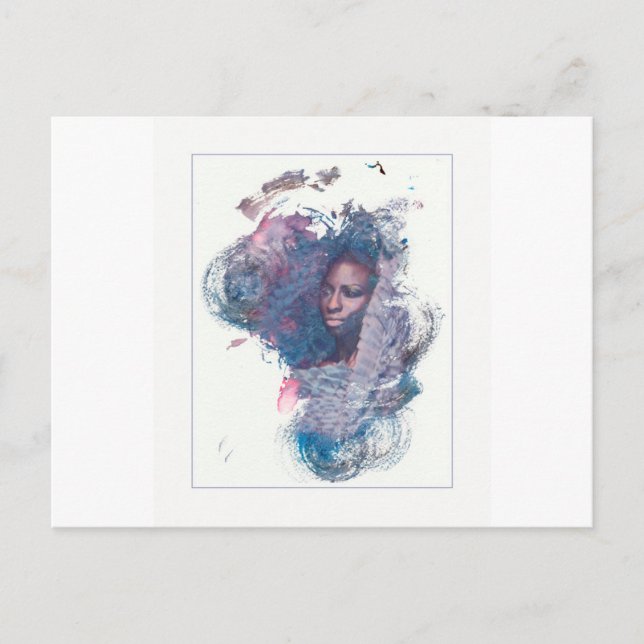 Mädchen aus Afrika Postkarte (Vorderseite)