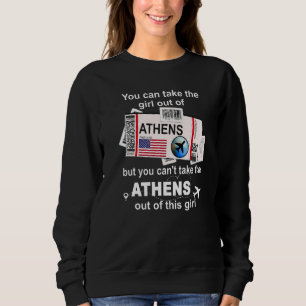 Mädchen aus Athen Bordkarte  Flugticket Athe Sweatshirt