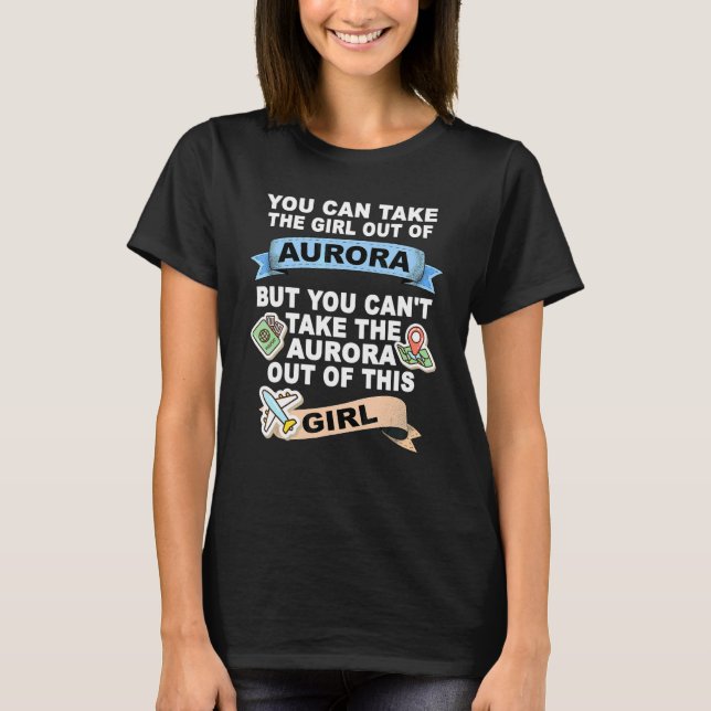 Mädchen aus Aurora City T-Shirt (Vorderseite)