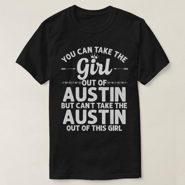Mädchen aus AUSTIN TX TEXAS verschenken Funny Zuha T-Shirt (Design vorne)