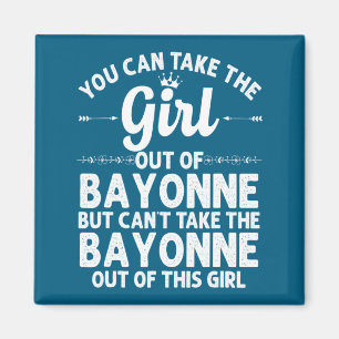 Mädchen aus Bayonne Nj New Jersey Heimat Wurzeln U Magnet
