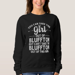 Mädchen aus Bluffton in Indiana Funny Zuhause Root Sweatshirt