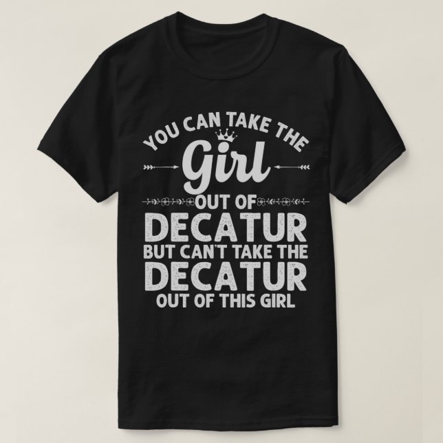 Mädchen aus DECATUR GA GEORGIA Gift Funny Zuhause  T-Shirt (Design vorne)
