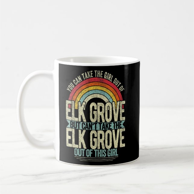 Mädchen aus dem Elch Grove California Heimat Zuhau Kaffeetasse (Links)