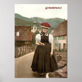 Mädchen aus dem Schwarzwald in Deutschland (c. 190 Poster