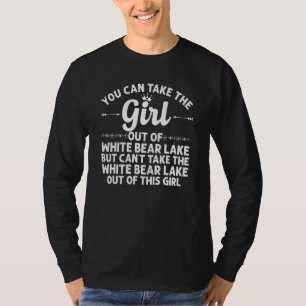 Mädchen aus dem weißen Bärensee Minnesota Wurzeln T-Shirt