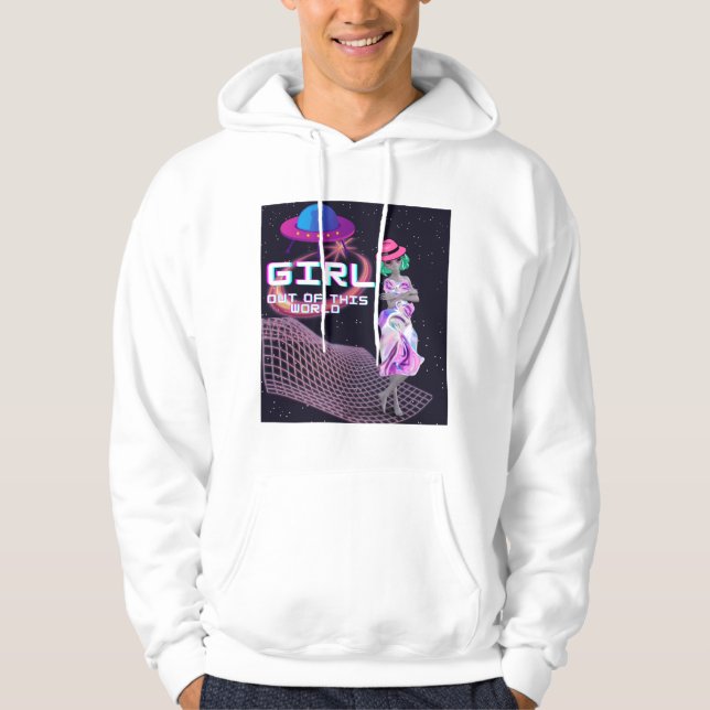 Mädchen aus dieser Welt Hoodie (Vorderseite)