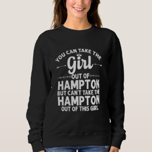 Mädchen aus Hampton Iowa Funny Zuhause Roots Usa Sweatshirt