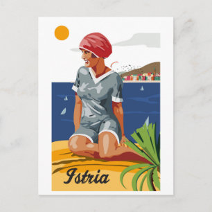 Mädchen aus Istrien Postkarte