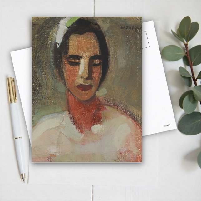 Mädchen aus Kalifornien, Helene Schjerfbeck Postkarte (Von Creator hochgeladen)