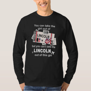 Mädchen aus Lincoln Bordkarte Flugticket Lin T-Shirt