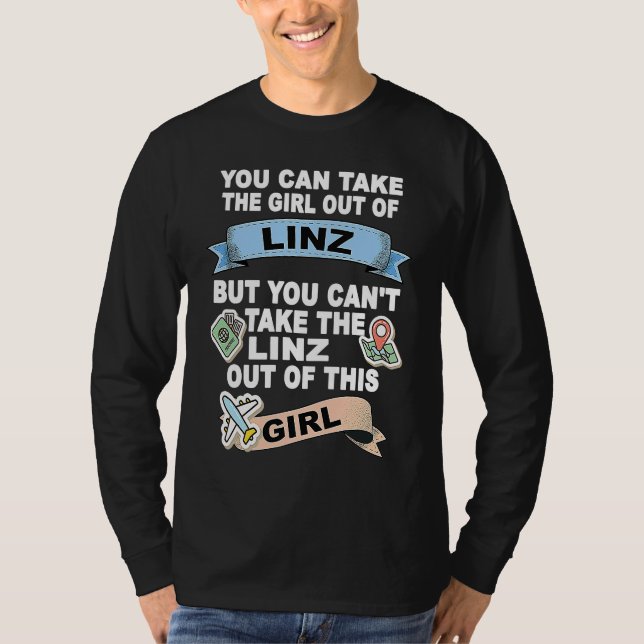 Mädchen aus Linz  Umsiedlung Von Linz T-Shirt (Vorderseite)