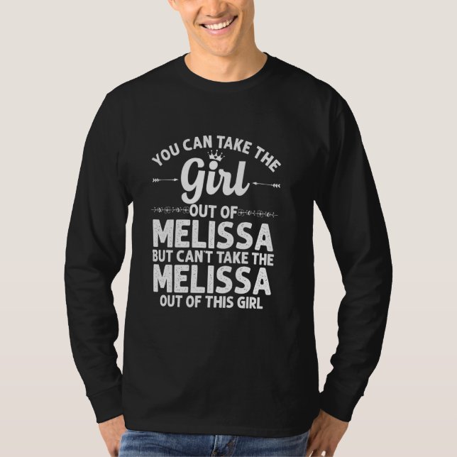 Mädchen aus Melissa Tx Texas Funny Zuhause Roots U T-Shirt (Vorderseite)