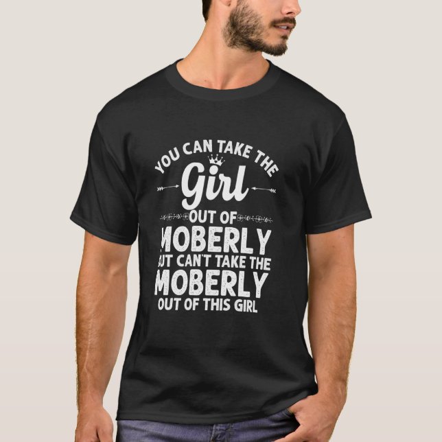 Mädchen aus Moberly Mo Missouri Funny Zuhause Root T-Shirt (Vorderseite)