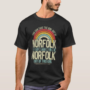 Mädchen aus Norfolk Virginia Heimat Zuhause Norfol T-Shirt