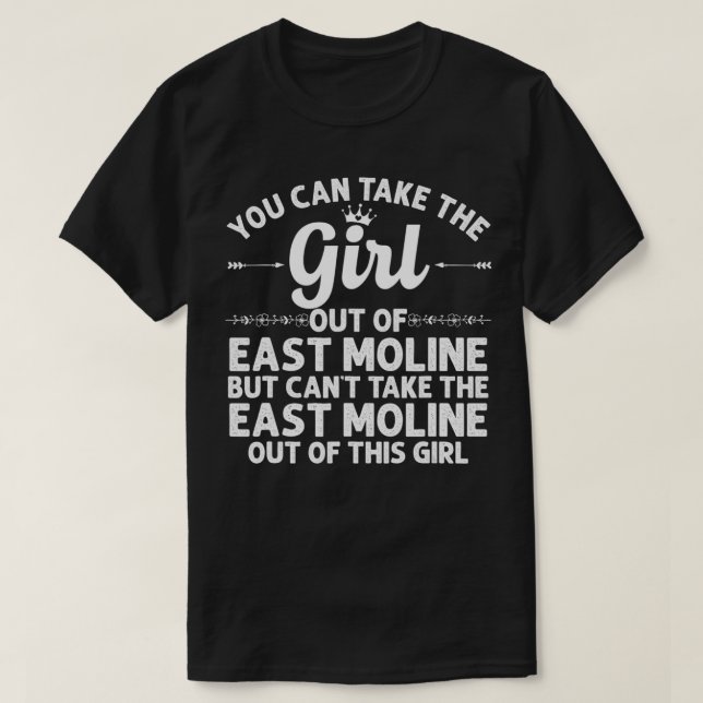 Mädchen aus Ost-MOLINE IL ILLINOIS Geschenkhaus T-Shirt (Design vorne)