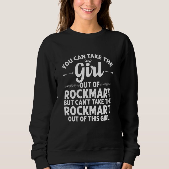 Mädchen aus Rockmart Ga Georgia Funny Zuhause Root Sweatshirt (Vorderseite)