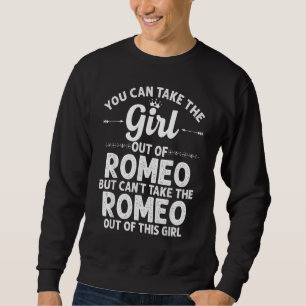 Mädchen aus Romeo Mi Michigan Funny Zuhause Roots  Sweatshirt