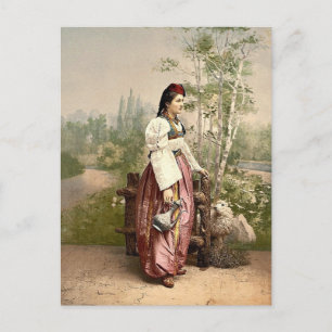 Mädchen aus Sarajevo, Bosnien, Österreich-Ungarn k Postkarte