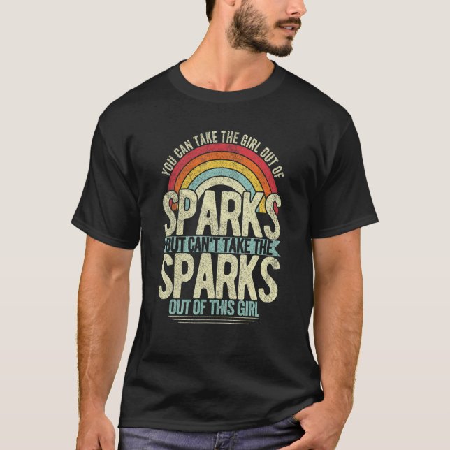 Mädchen aus Sparks Nevada Heimat Zuhause Sparks T-Shirt (Vorderseite)