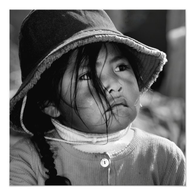 Mädchen aus Titicaca 2 Fotodruck (Vorne)